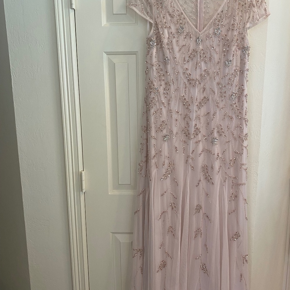 COPY - Mother of the bride/groom Adrianna Papell blush gown size 16